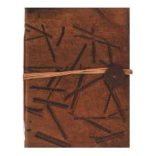 Leder-Blanko Notizbuch: Bamboo 18x13cm