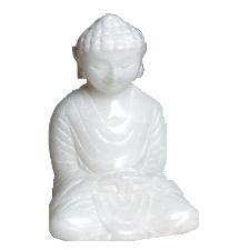 Buddha aus Marmor (HxB: 12x7cm)
