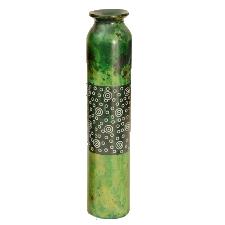 Vase aus Seifenstein grün (H: 23cm, Ø: 5cm)