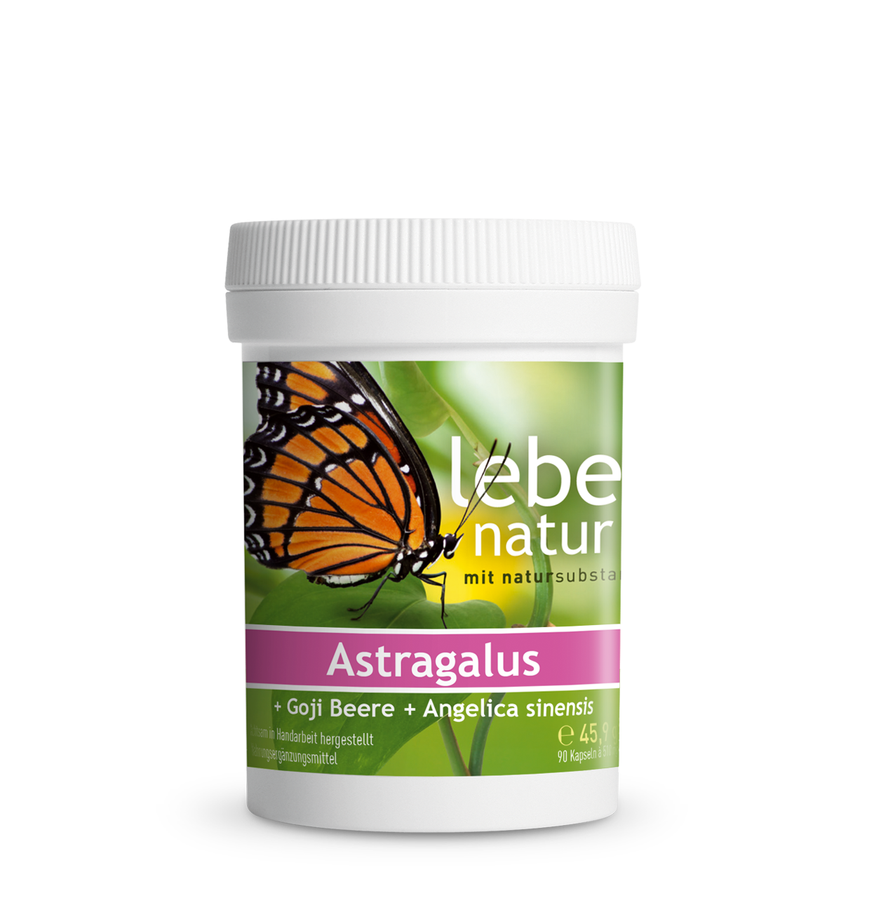 Astragalus + Goji Beere + Angelica sinensis – DOSE 90 KAPSEL à 480 mg