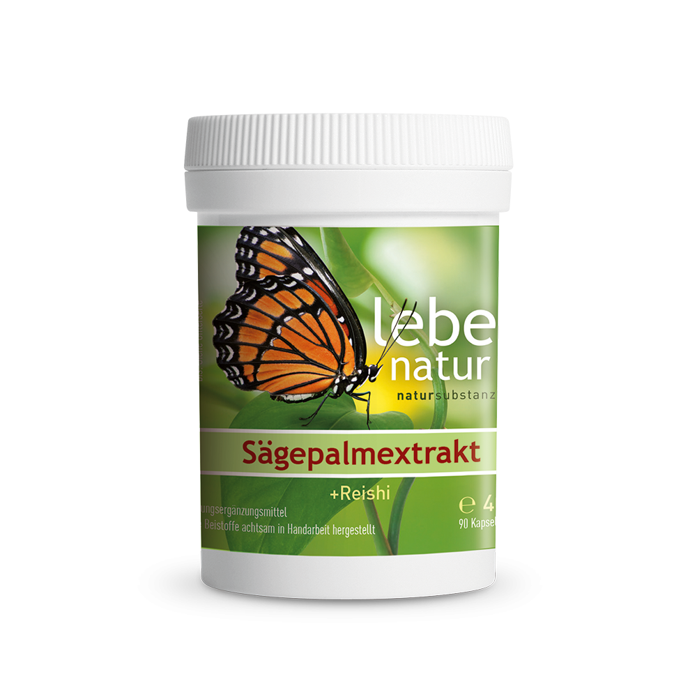 Sägepalmextrakt + Reishi – DOSE 90 KAPSEL à 450 mg